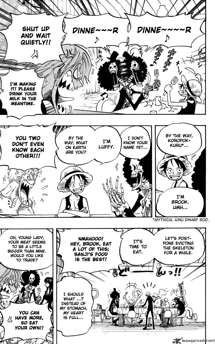 One Piece manga, chapter 443, page 6 of 23