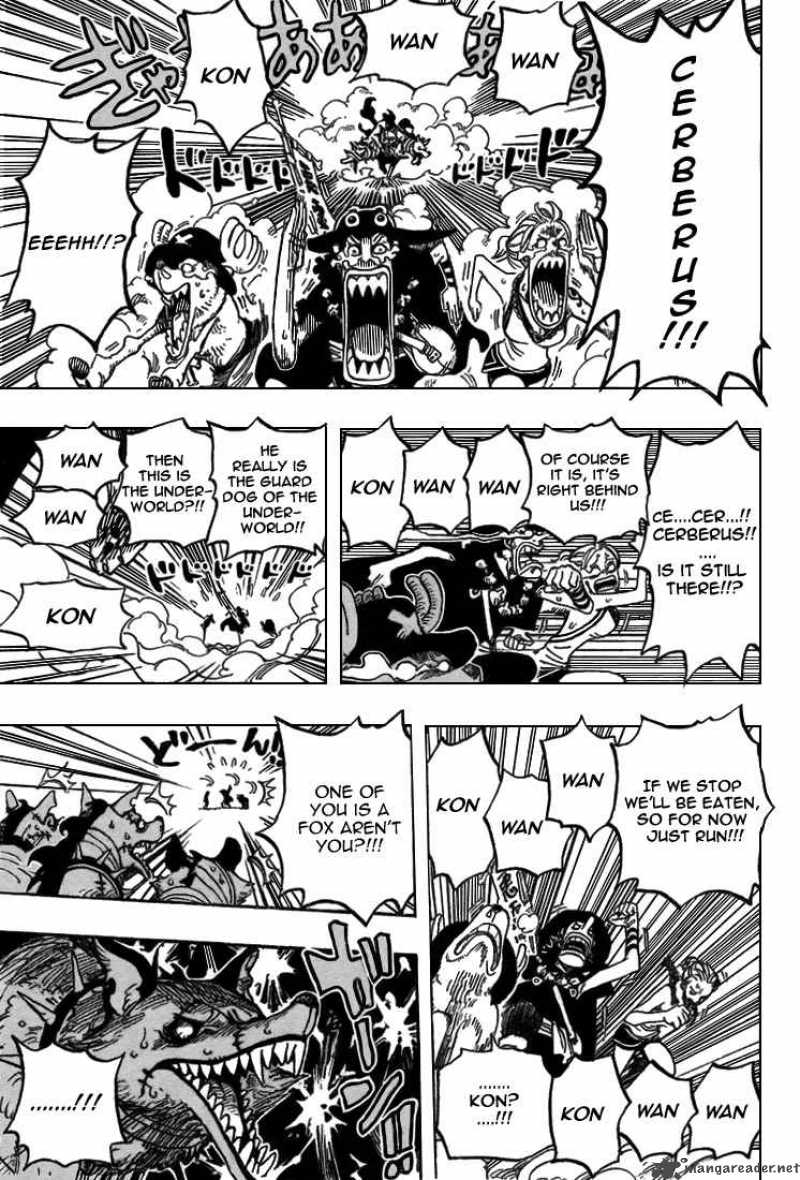 One Piece manga, chapter 444, page 18 of 23