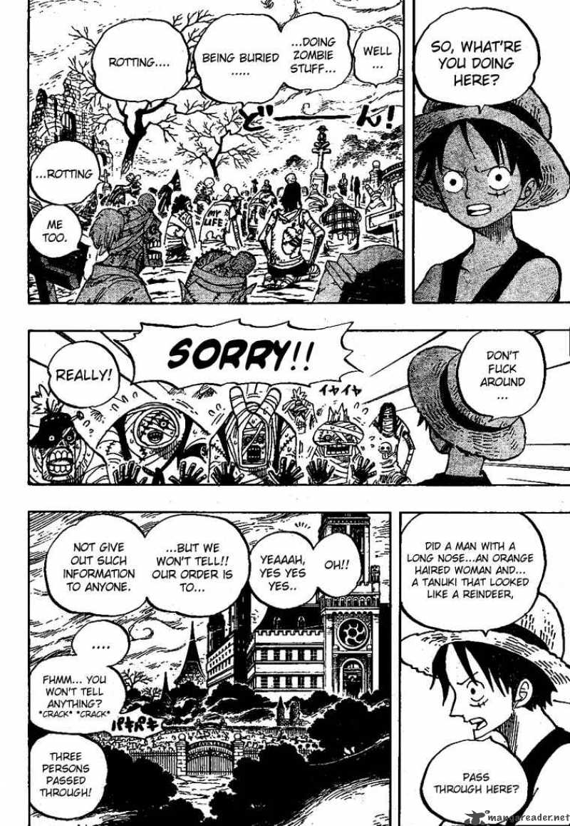 One Piece Chapter 448 page 15 - Chapter 448: Moria