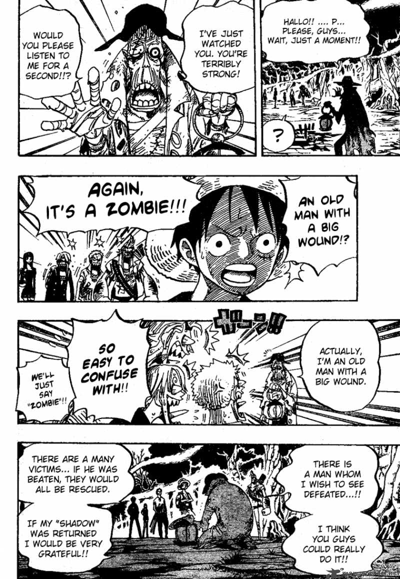 One Piece Chapter 448 page 17 - Chapter 448: Moria