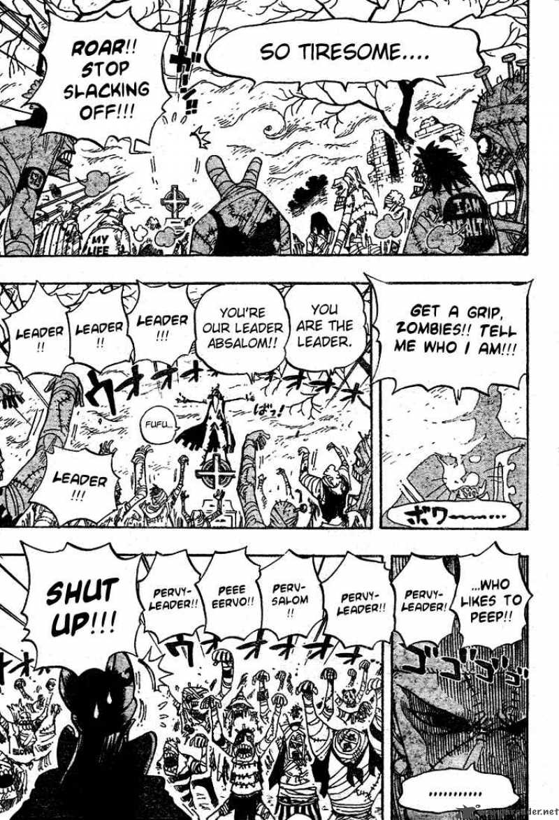 One Piece Chapter 449 page 10 - Chapter 449: The Mysterious Four of Thriller Bark