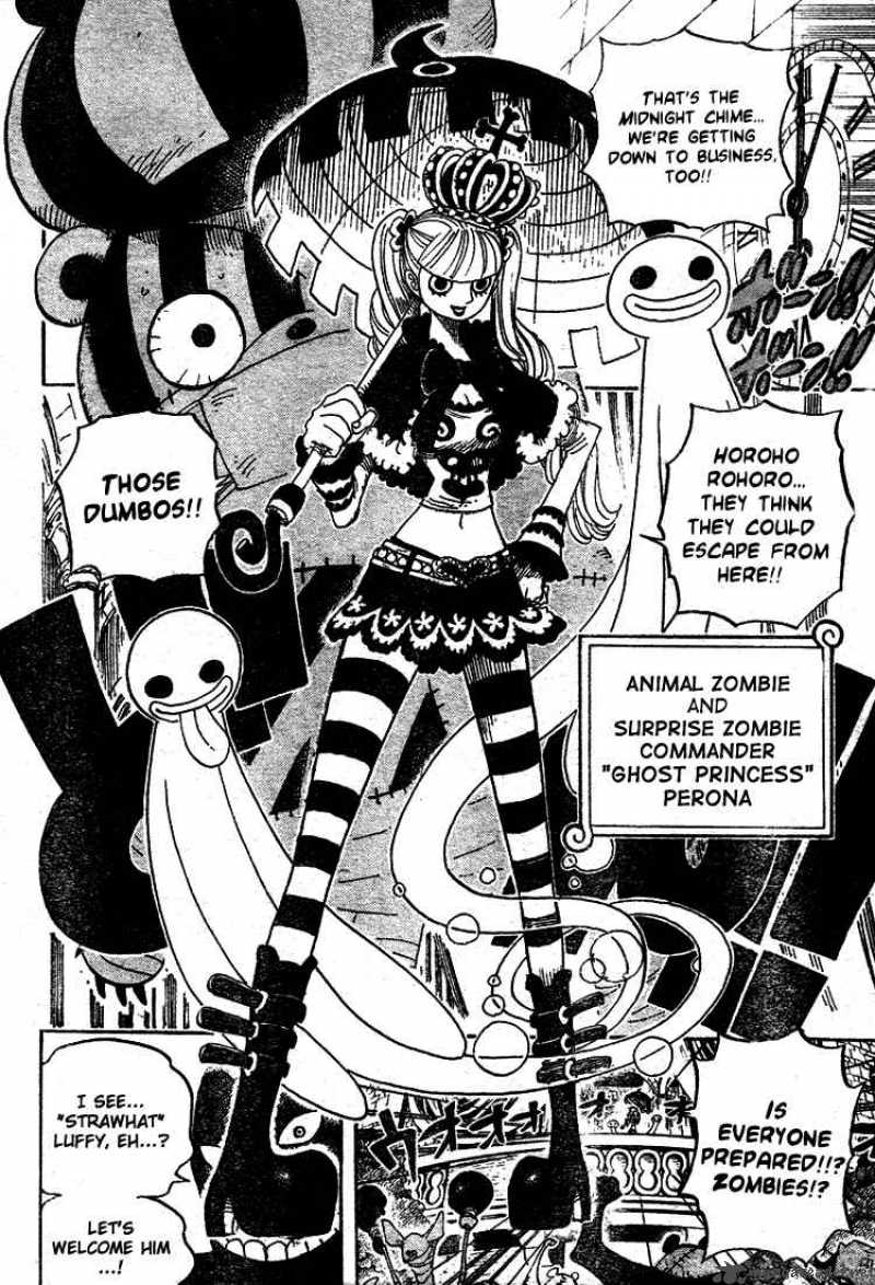 One Piece Chapter 449 page 16 - Chapter 449: The Mysterious Four of Thriller Bark