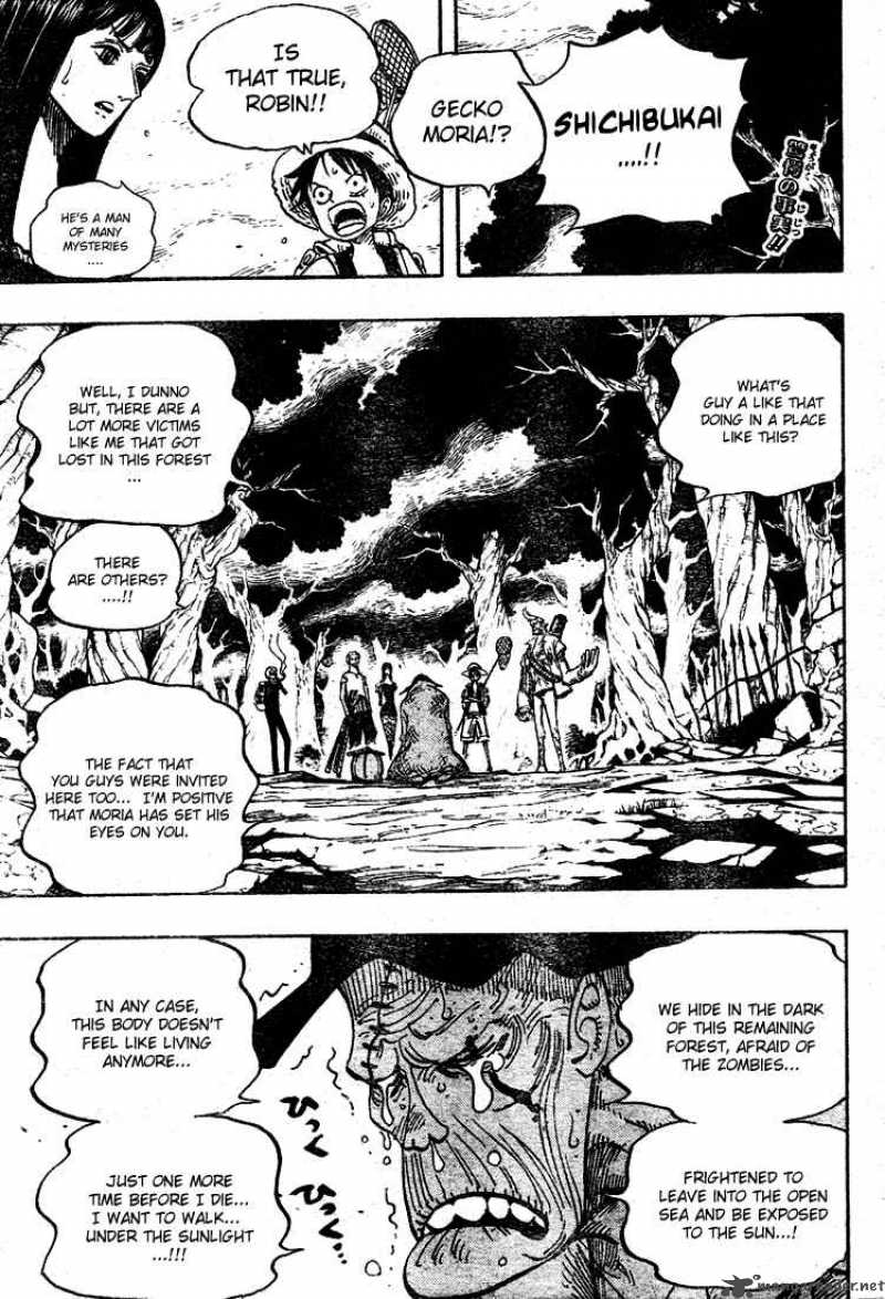 One Piece Chapter 449 page 2 - Chapter 449: The Mysterious Four of Thriller Bark