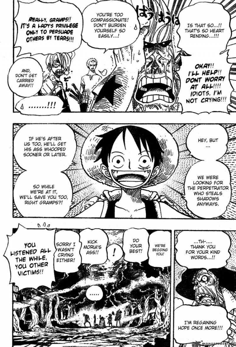 One Piece Chapter 449 page 3 - Chapter 449: The Mysterious Four of Thriller Bark
