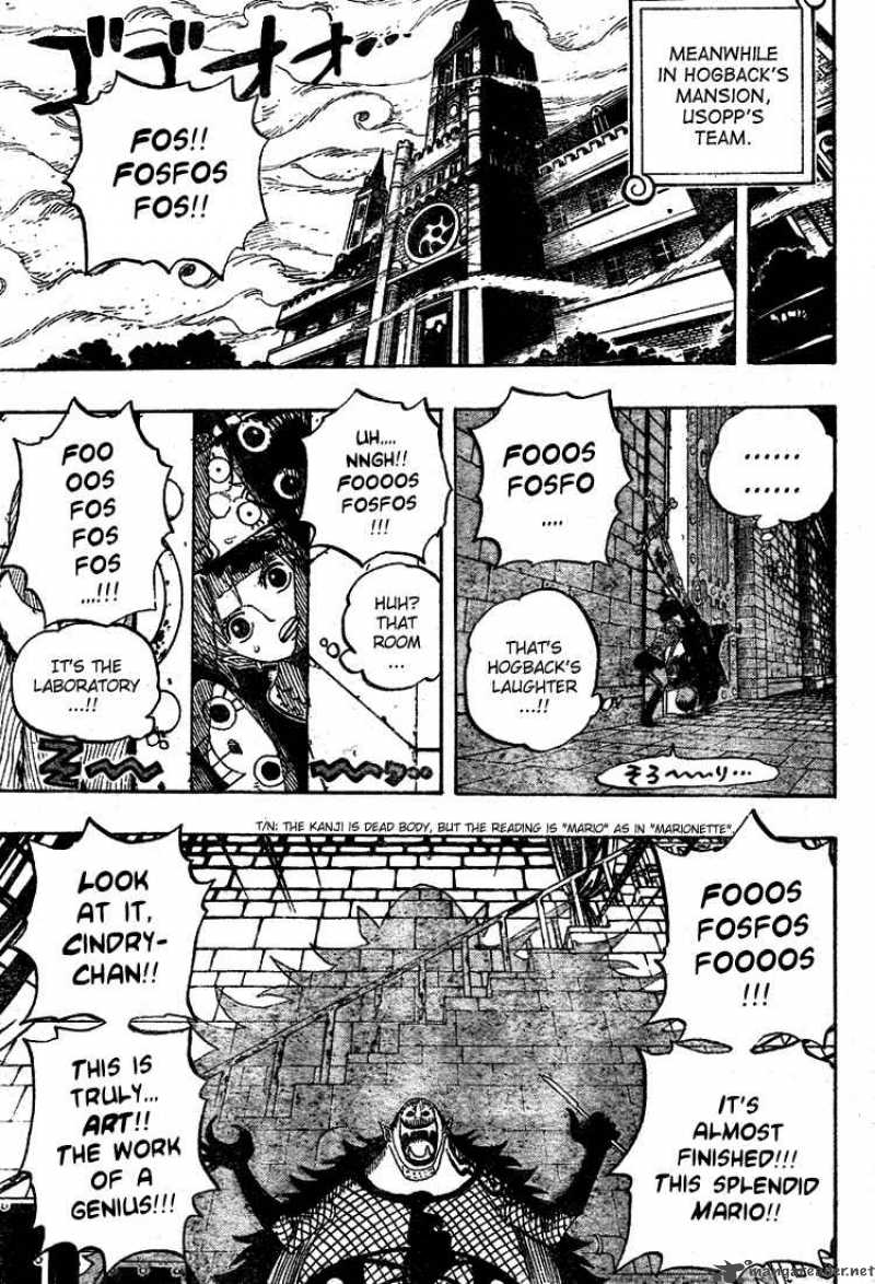One Piece Chapter 449 page 4 - Chapter 449: The Mysterious Four of Thriller Bark