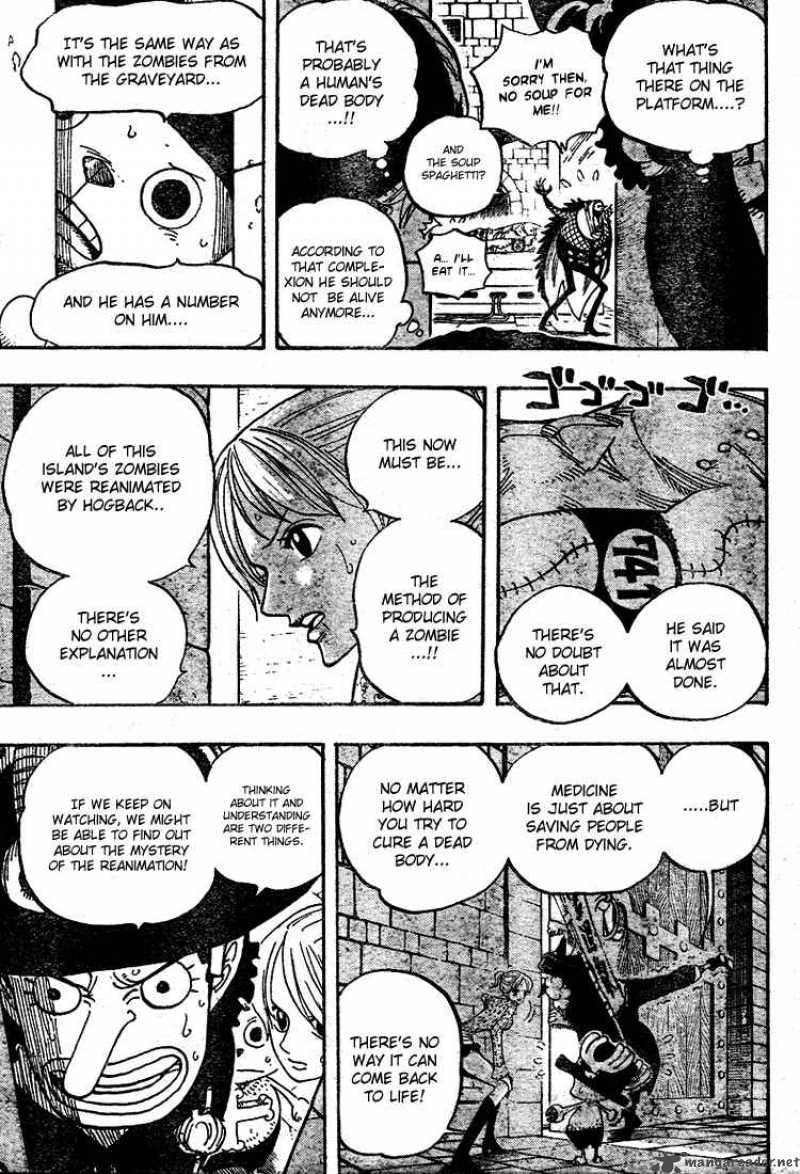 One Piece Chapter 449 page 6 - Chapter 449: The Mysterious Four of Thriller Bark
