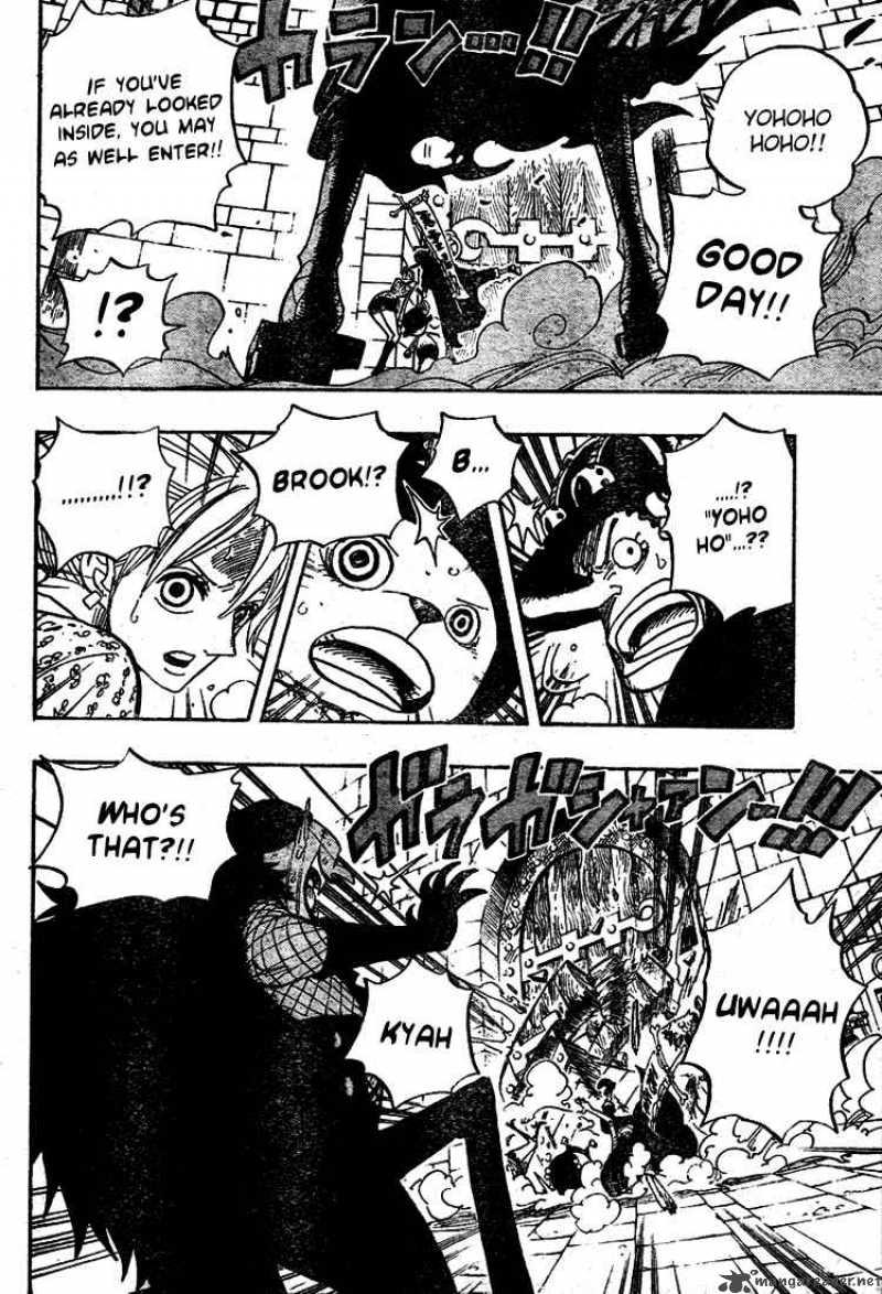 One Piece Chapter 449 page 7 - Chapter 449: The Mysterious Four of Thriller Bark