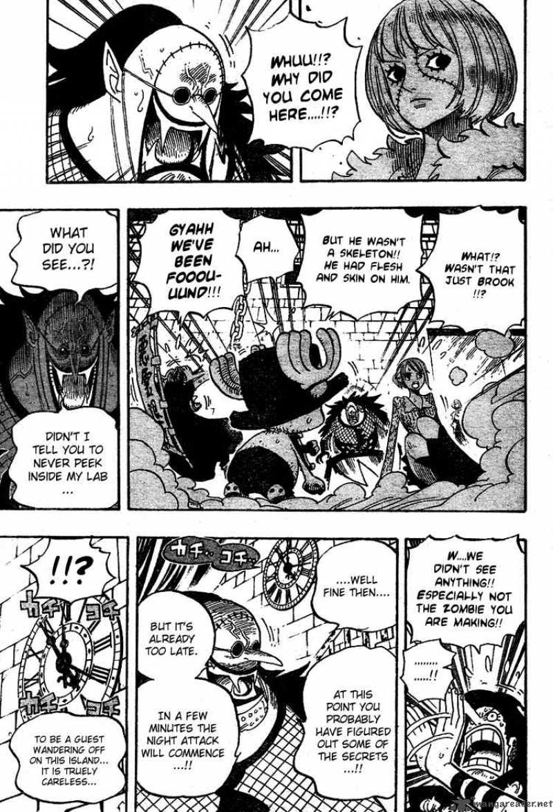 One Piece Chapter 449 page 8 - Chapter 449: The Mysterious Four of Thriller Bark