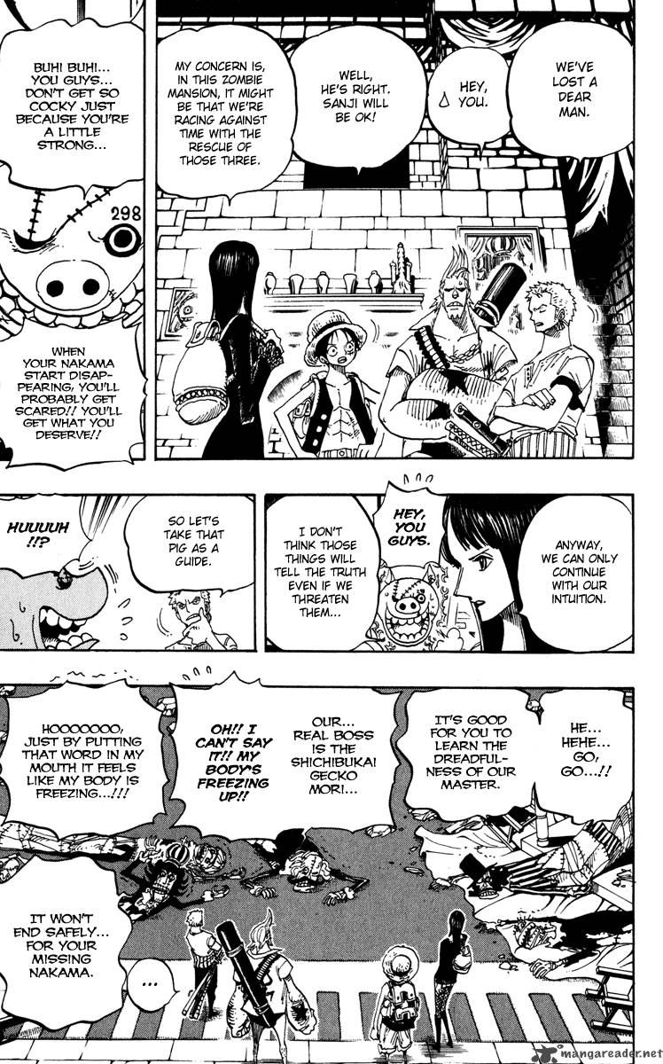 One Piece Chapter 450 page 23 - Chapter 450: General Zombie Night