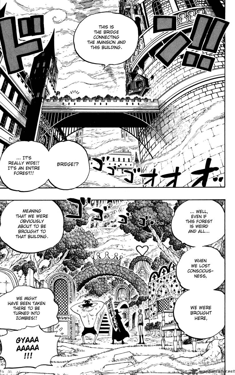 One Piece Chapter 451 page 11 - Chapter 451: Perona's Wonder Garden