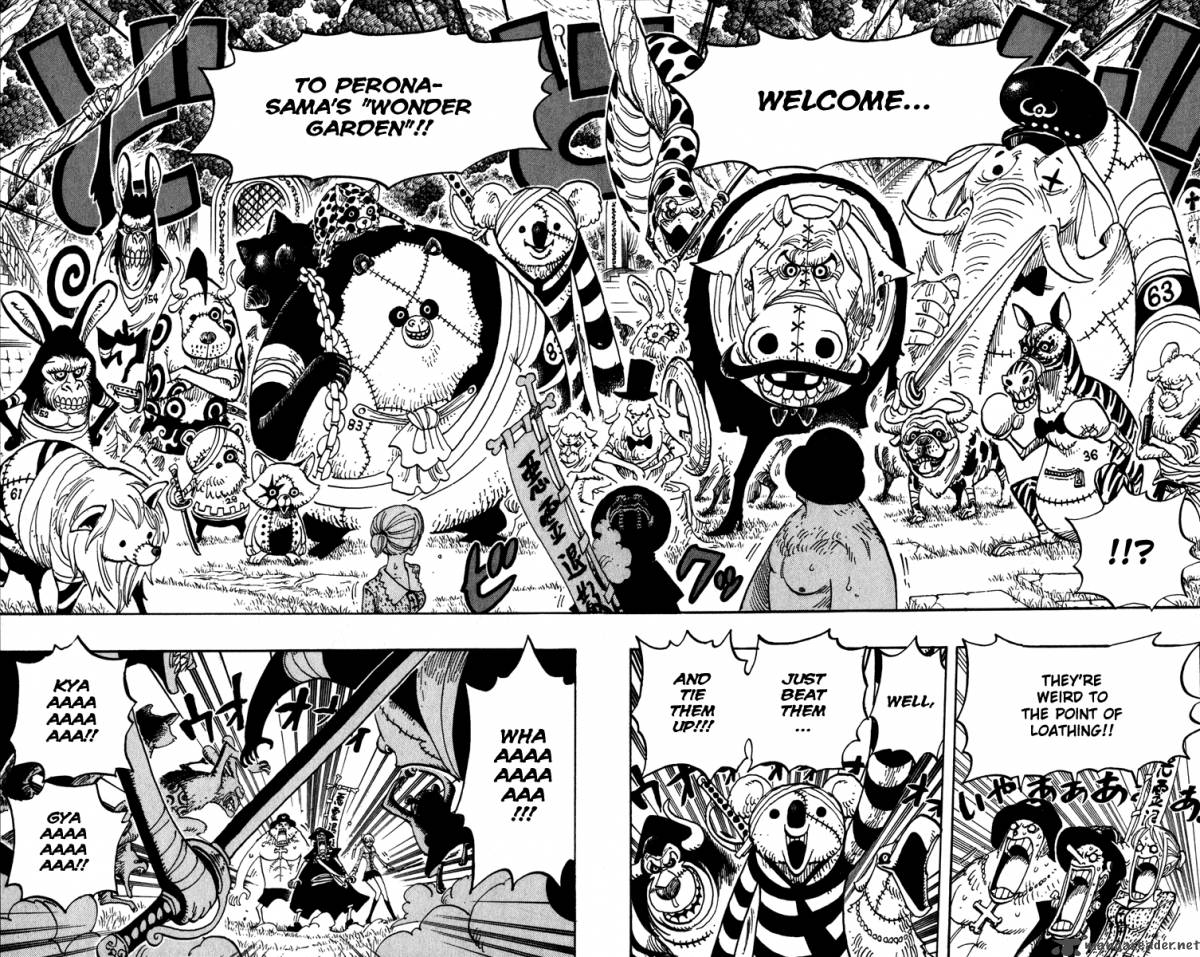 One Piece Chapter 451 page 14 - Chapter 451: Perona's Wonder Garden
