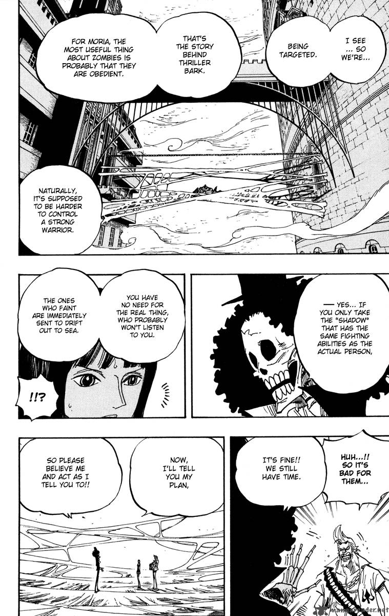 One Piece Chapter 455 page 10 - Chapter 455: Gecko Moria of the Seven Warlords of the Sea