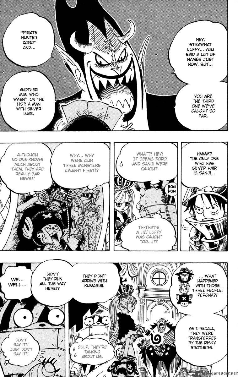 One Piece Chapter 455 page 14 - Chapter 455: Gecko Moria of the Seven Warlords of the Sea