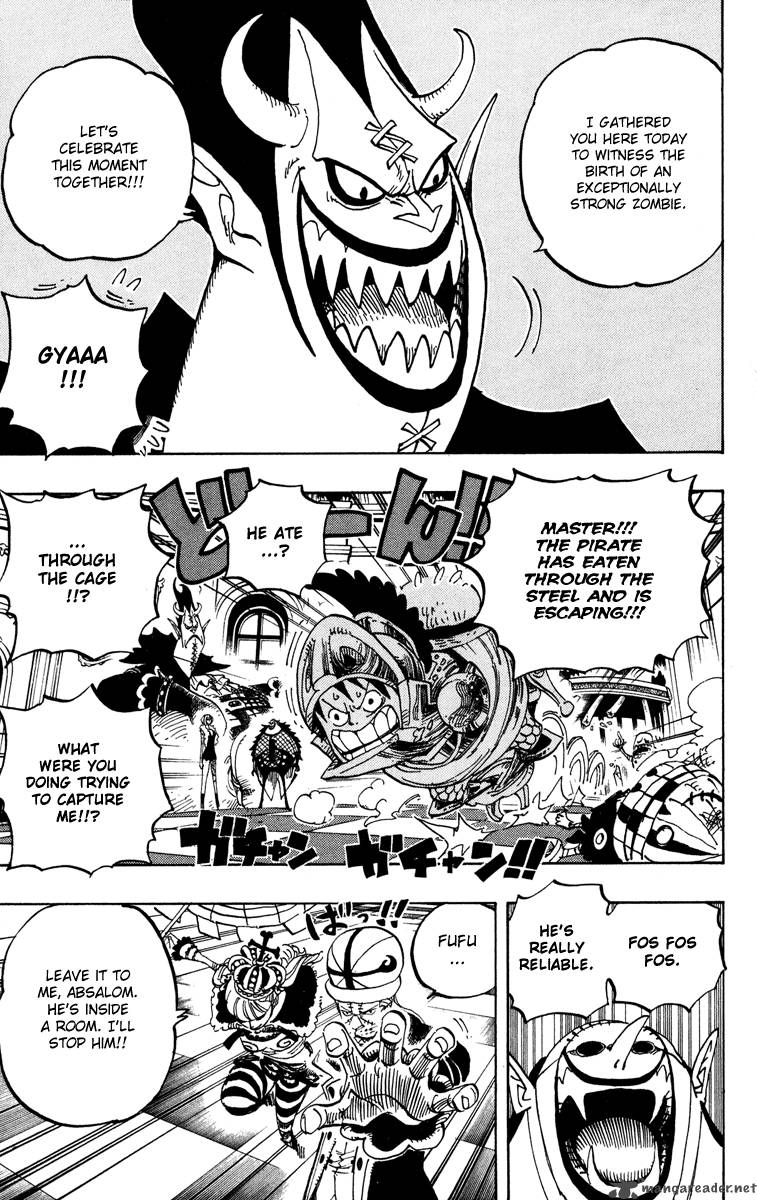 One Piece Chapter 455 page 16 - Chapter 455: Gecko Moria of the Seven Warlords of the Sea