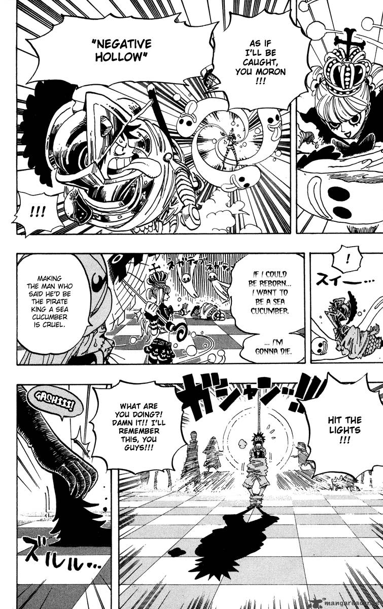 One Piece Chapter 455 page 17 - Chapter 455: Gecko Moria of the Seven Warlords of the Sea