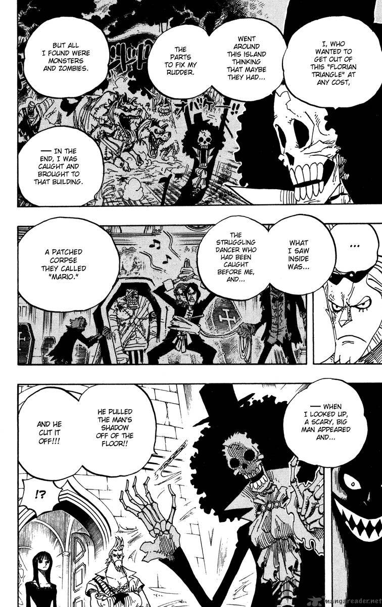 One Piece Chapter 455 page 6 - Chapter 455: Gecko Moria of the Seven Warlords of the Sea
