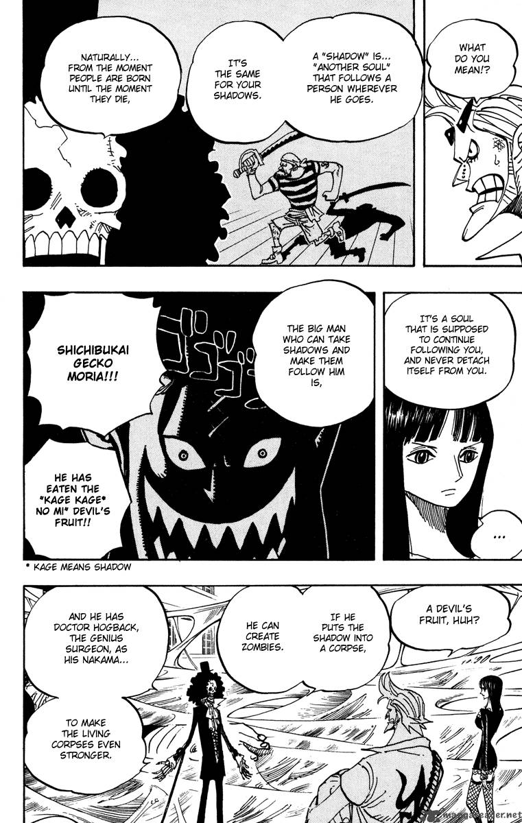 One Piece Chapter 455 page 8 - Chapter 455: Gecko Moria of the Seven Warlords of the Sea