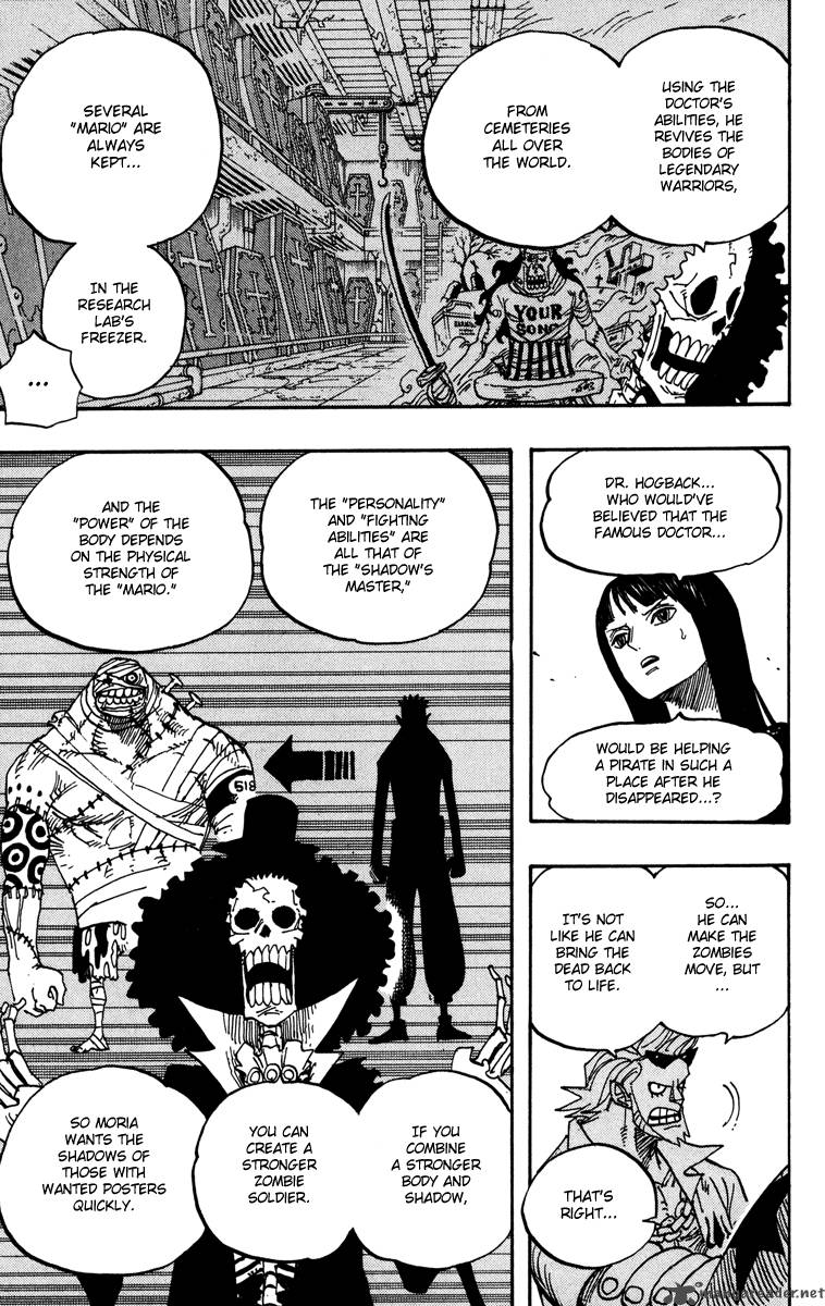 One Piece Chapter 455 page 9 - Chapter 455: Gecko Moria of the Seven Warlords of the Sea