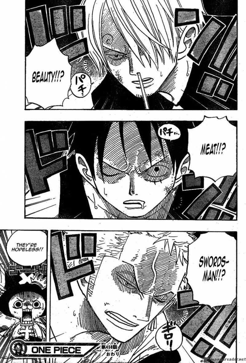 One Piece manga, chapter 458, page 19 of 22