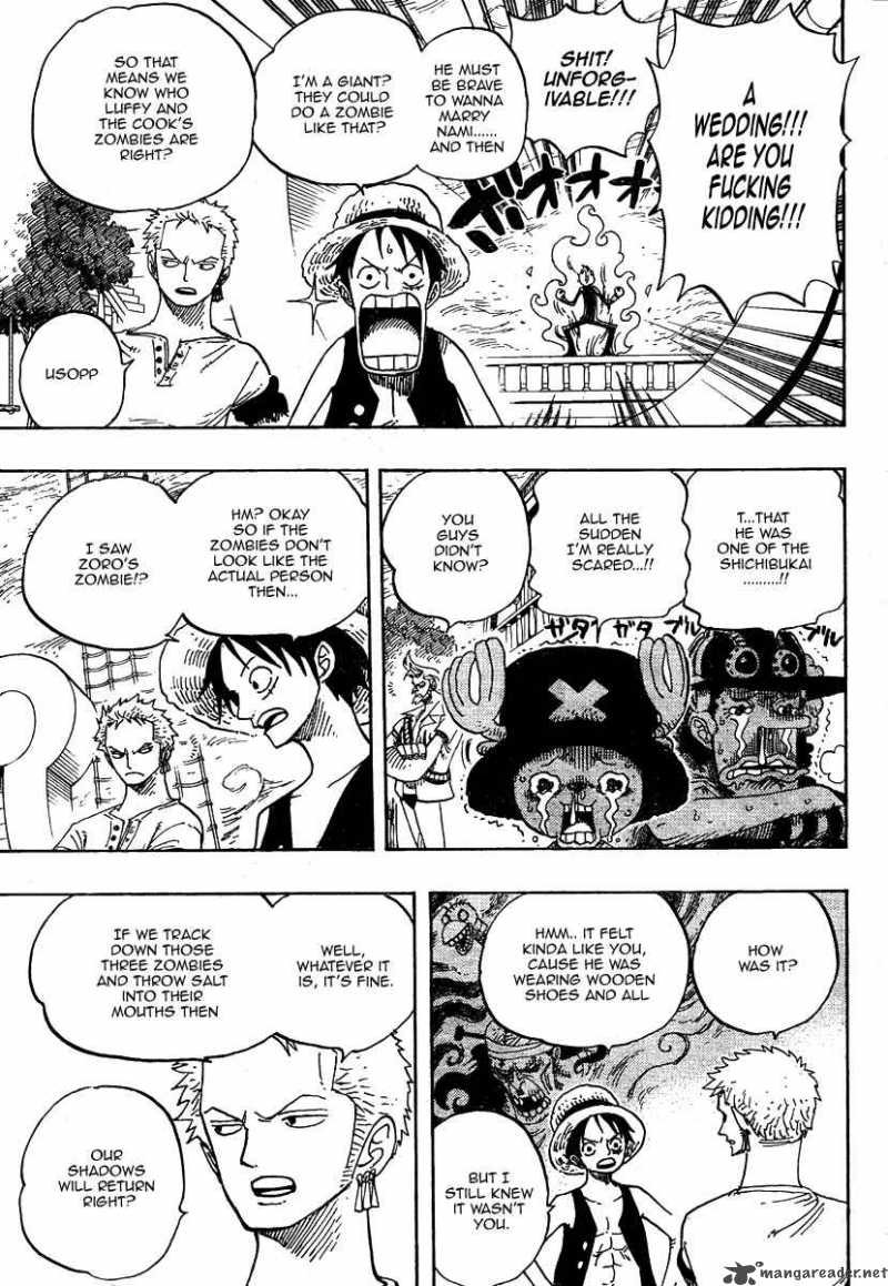 One Piece Chapter 459 page 5 - Chapter 459: Being Dead Isn't an Apology