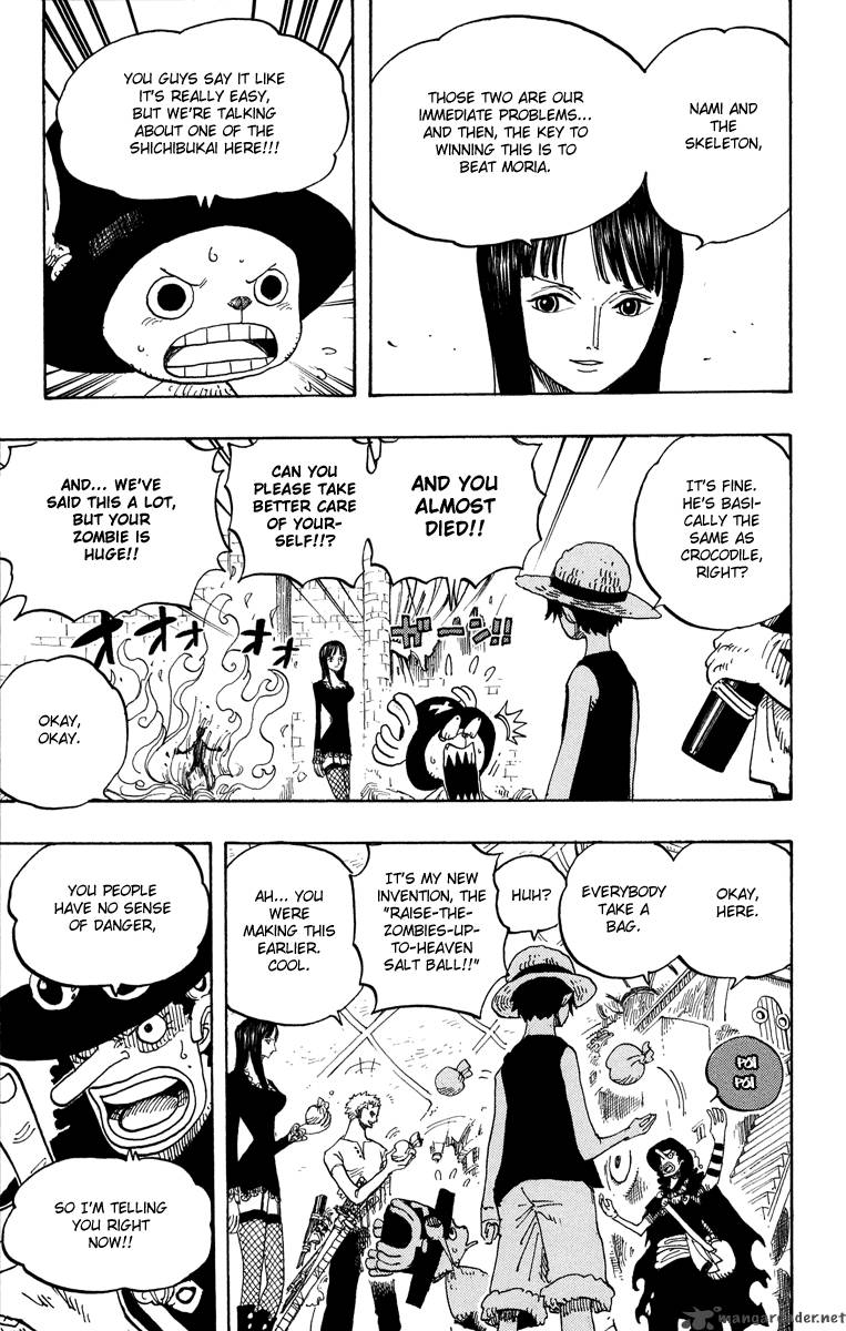 One Piece Chapter 460 page 14 - Chapter 460: Get Back Before Dawn!!