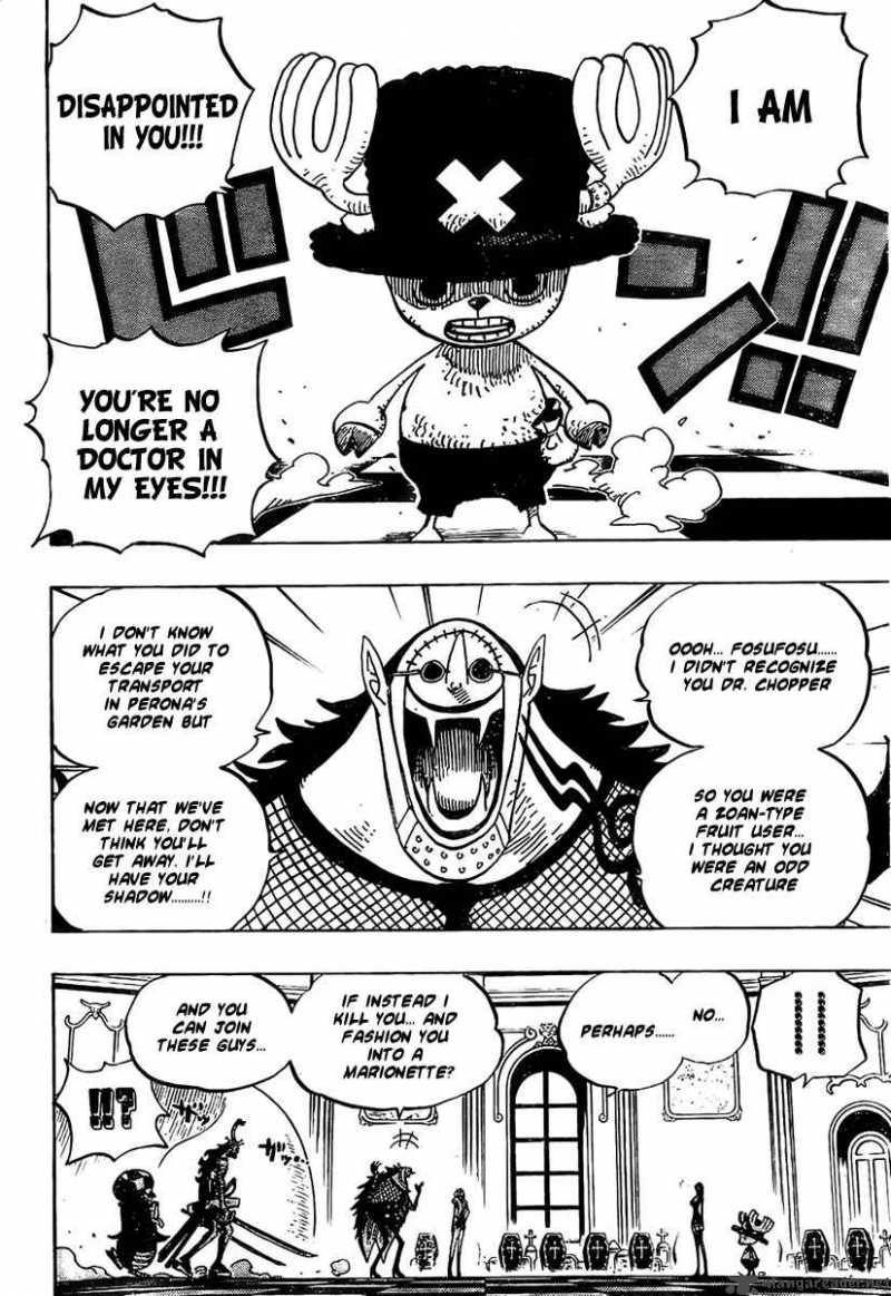 One Piece Chapter 461 page 6 - Chapter 461: Ghost Buster