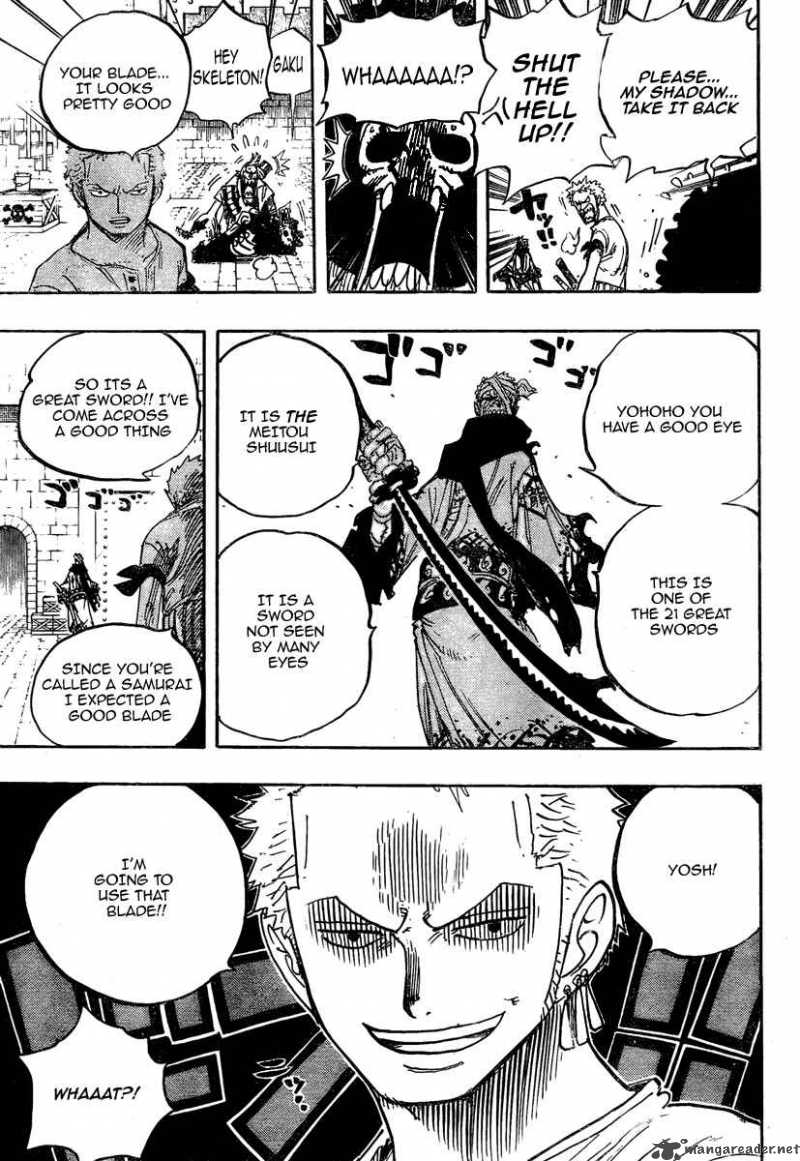 One Piece Chapter 462 page 13 - Chapter 462: Adventures of Oars