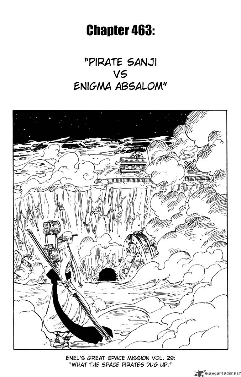 One Piece Chapter 463 page 1 - Chapter 463: Pirate Sanji vs Mysterious Absalom