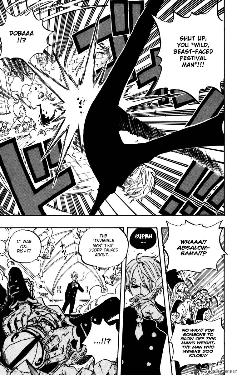 One Piece Chapter 463 page 15 - Chapter 463: Pirate Sanji vs Mysterious Absalom