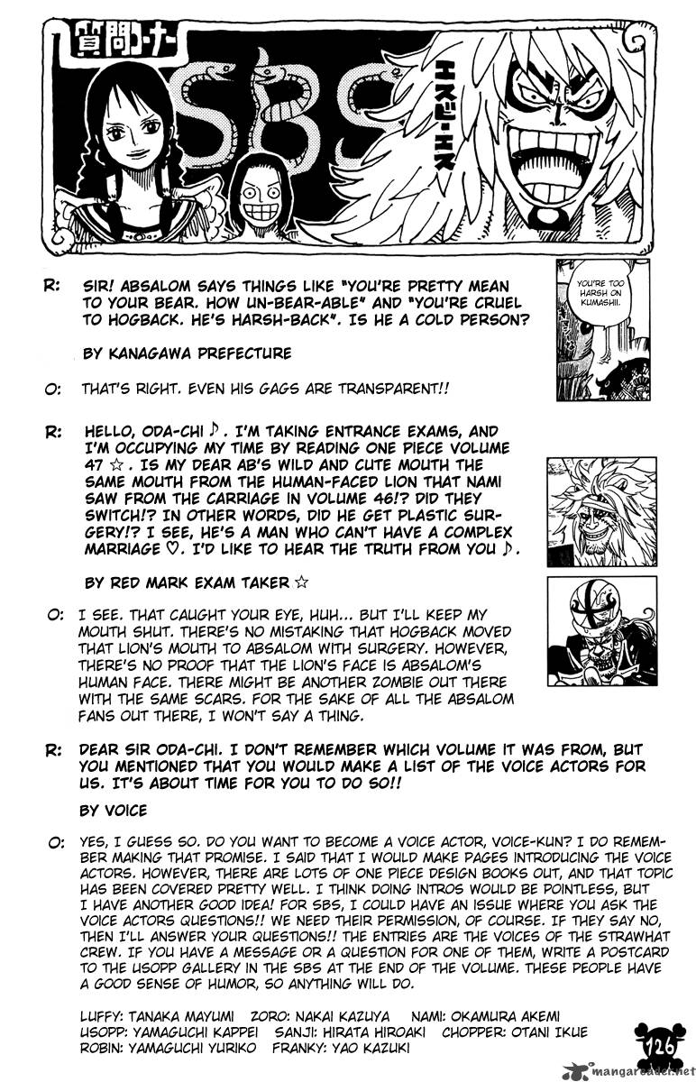 One Piece Chapter 465 page 20 - Chapter 465: Pirate Usopp vs Princess Perona