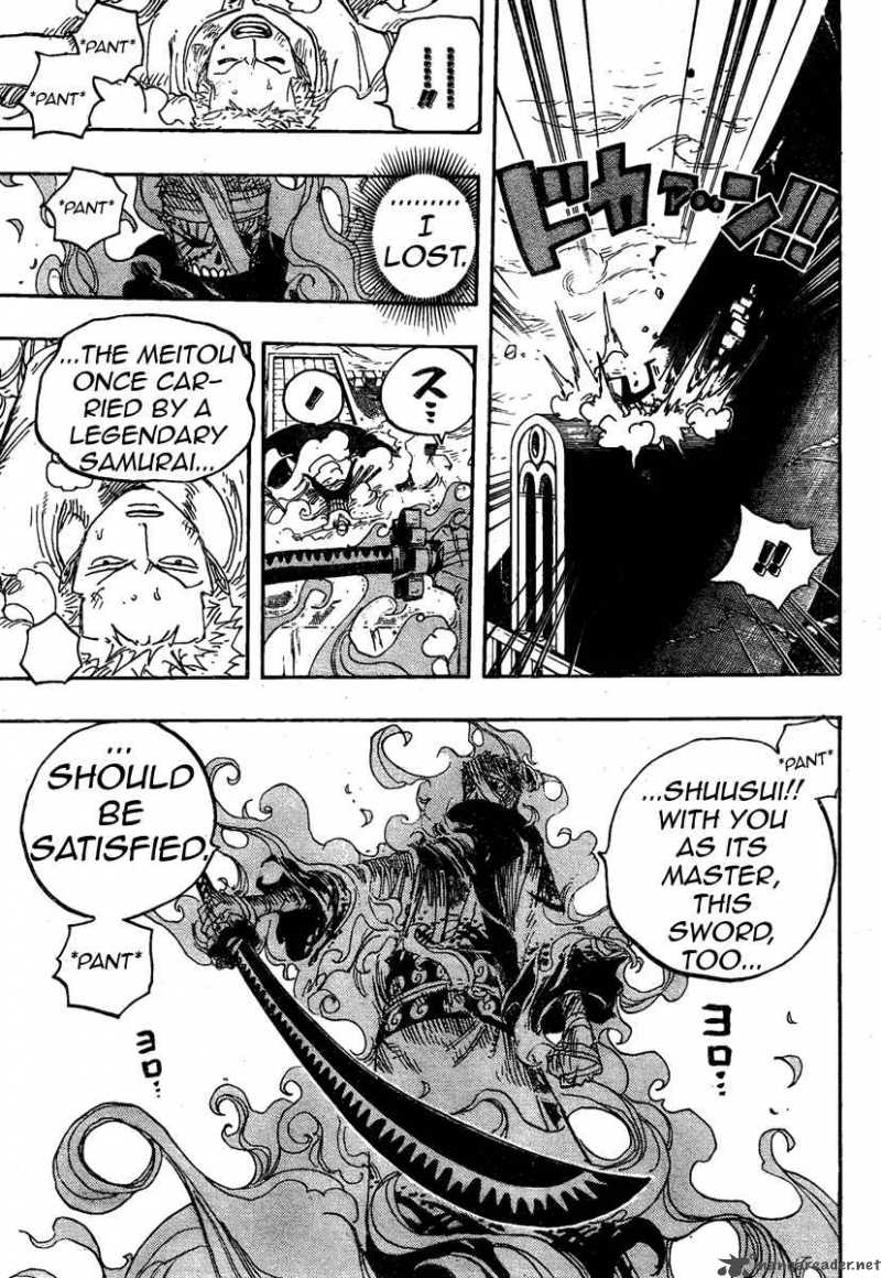 One Piece Chapter 467 page 16 - Chapter 467: Pirate Zoro vs Samurai Ryuma