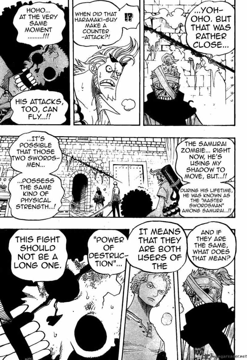 One Piece Chapter 467 page 3 - Chapter 467: Pirate Zoro vs Samurai Ryuma