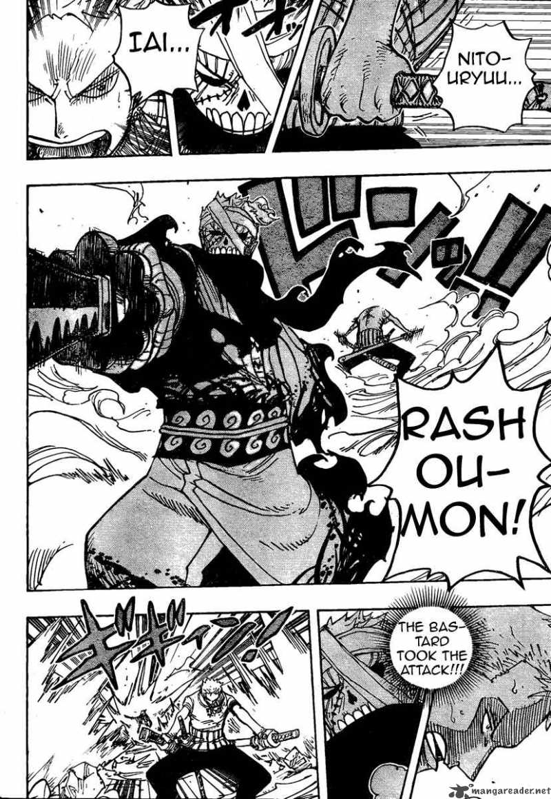 One Piece Chapter 467 page 6 - Chapter 467: Pirate Zoro vs Samurai Ryuma