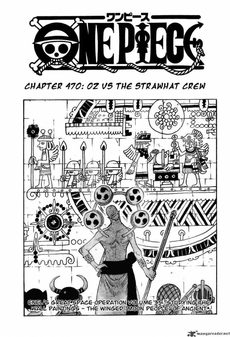 One Piece Chapter 470 page 1 - Chapter 470: Oars vs. Straw Hat Pirates