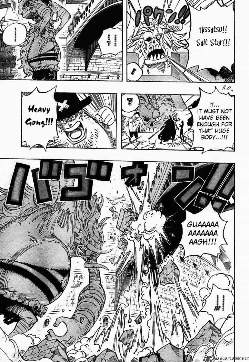 One Piece Chapter 470 page 14 - Chapter 470: Oars vs. Straw Hat Pirates