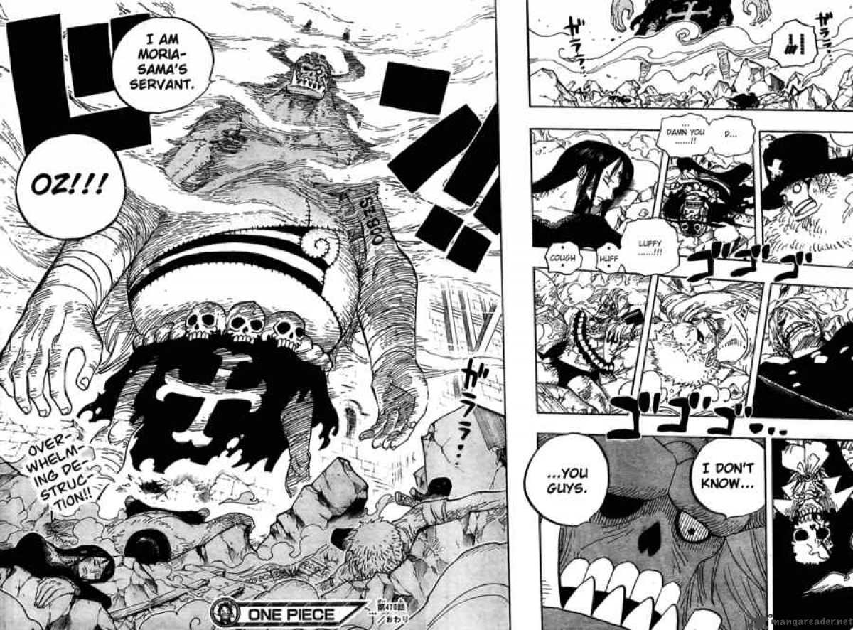 One Piece Chapter 470 page 15 - Chapter 470: Oars vs. Straw Hat Pirates