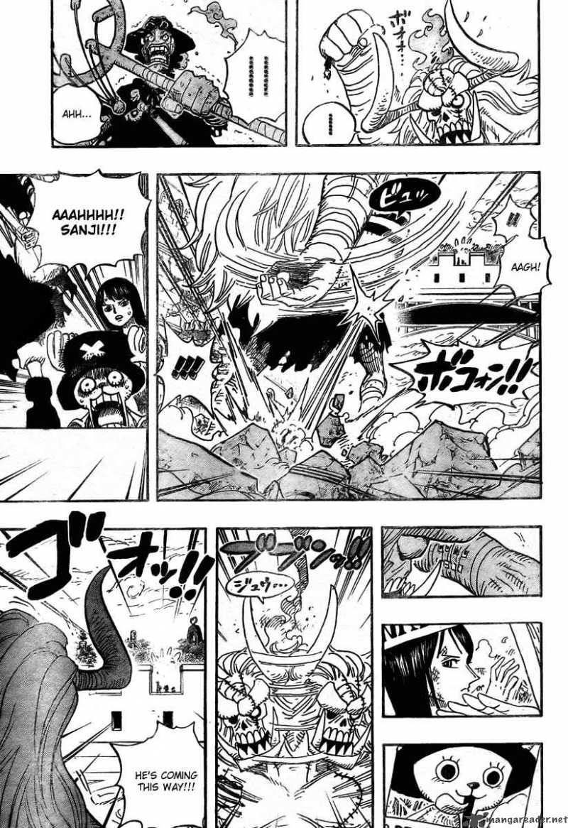 One Piece Chapter 470 page 8 - Chapter 470: Oars vs. Straw Hat Pirates