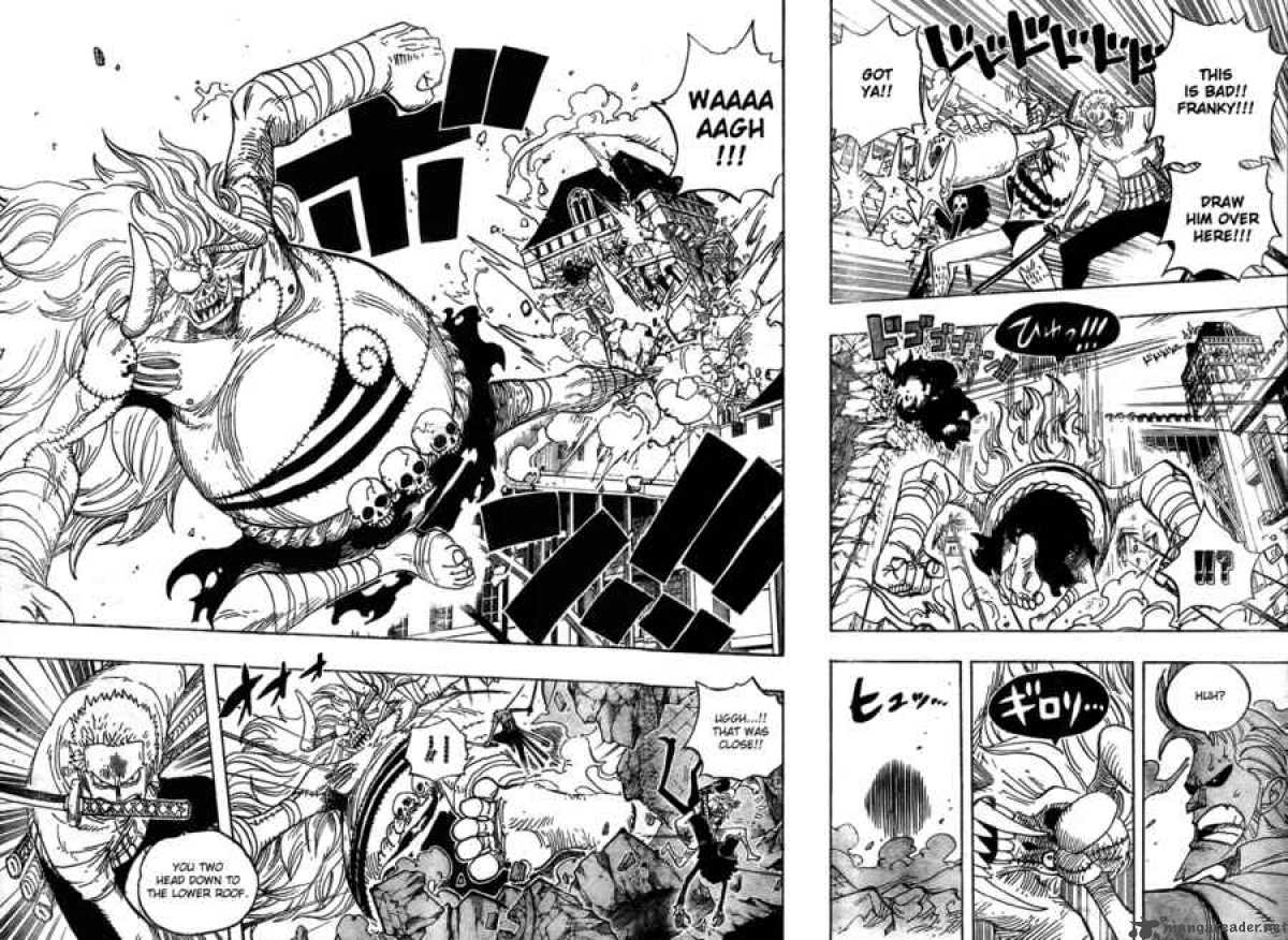 One Piece Chapter 470 page 9 - Chapter 470: Oars vs. Straw Hat Pirates
