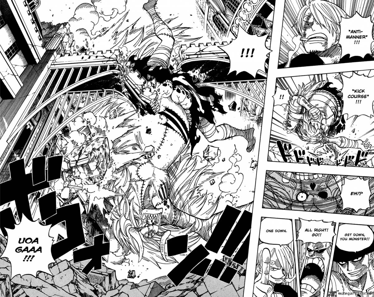 One Piece Chapter 472 page 13 - Chapter 472: Down