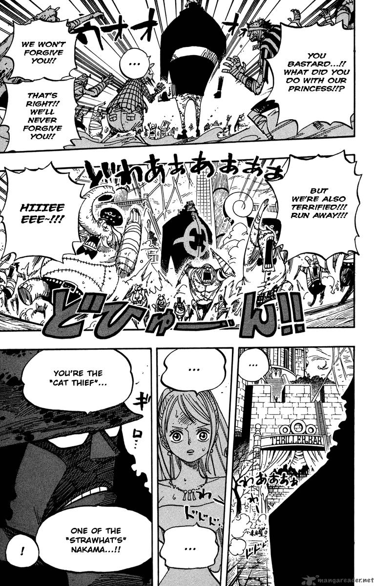 One Piece Chapter 473 page 16 - Chapter 473: Warlord Bartholomew Kuma Appears
