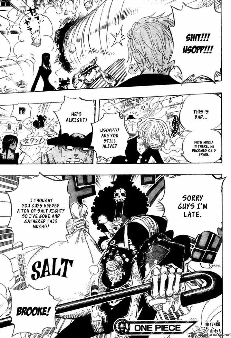 One Piece Chapter 474 page 18 - Chapter 474: We Have To Do It!