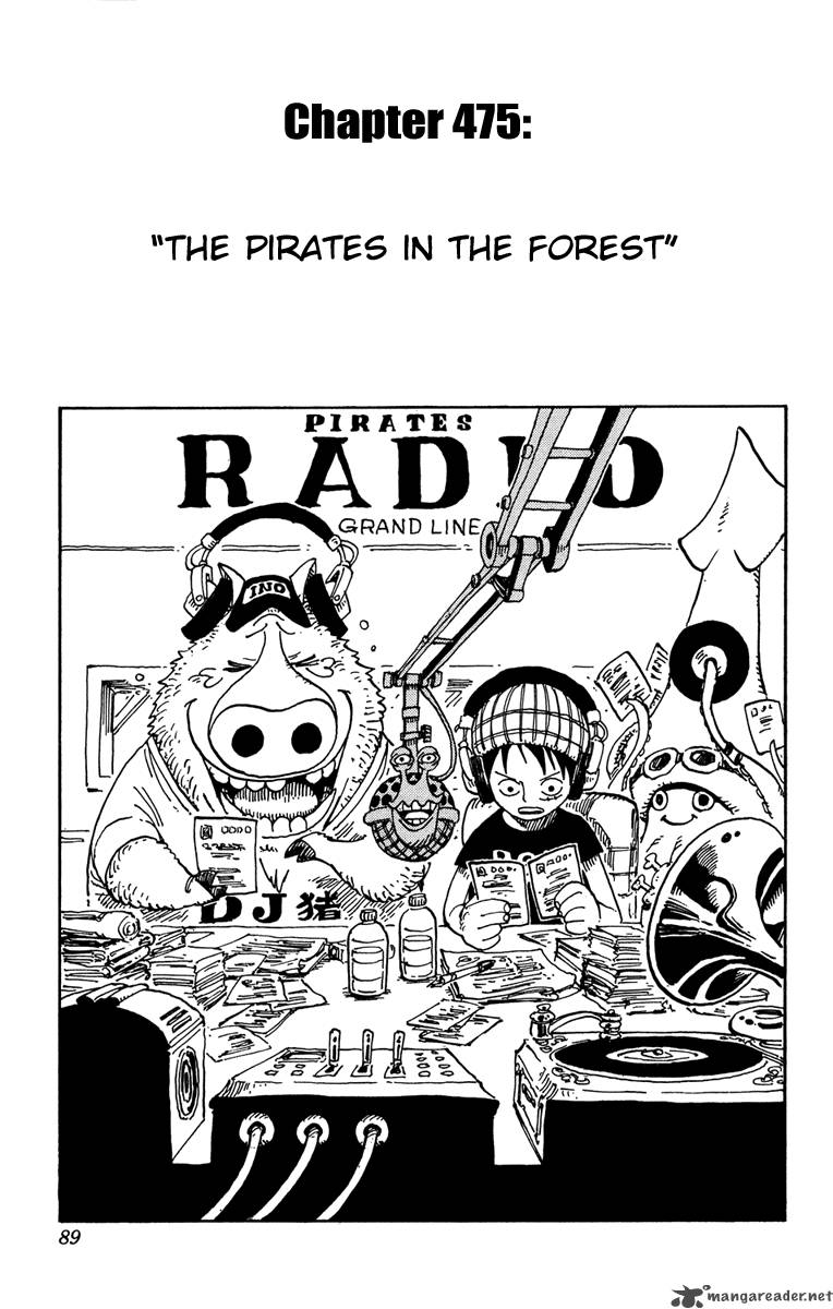 One Piece Chapter 475 page 1 - Chapter 475: Pirates of the Forest