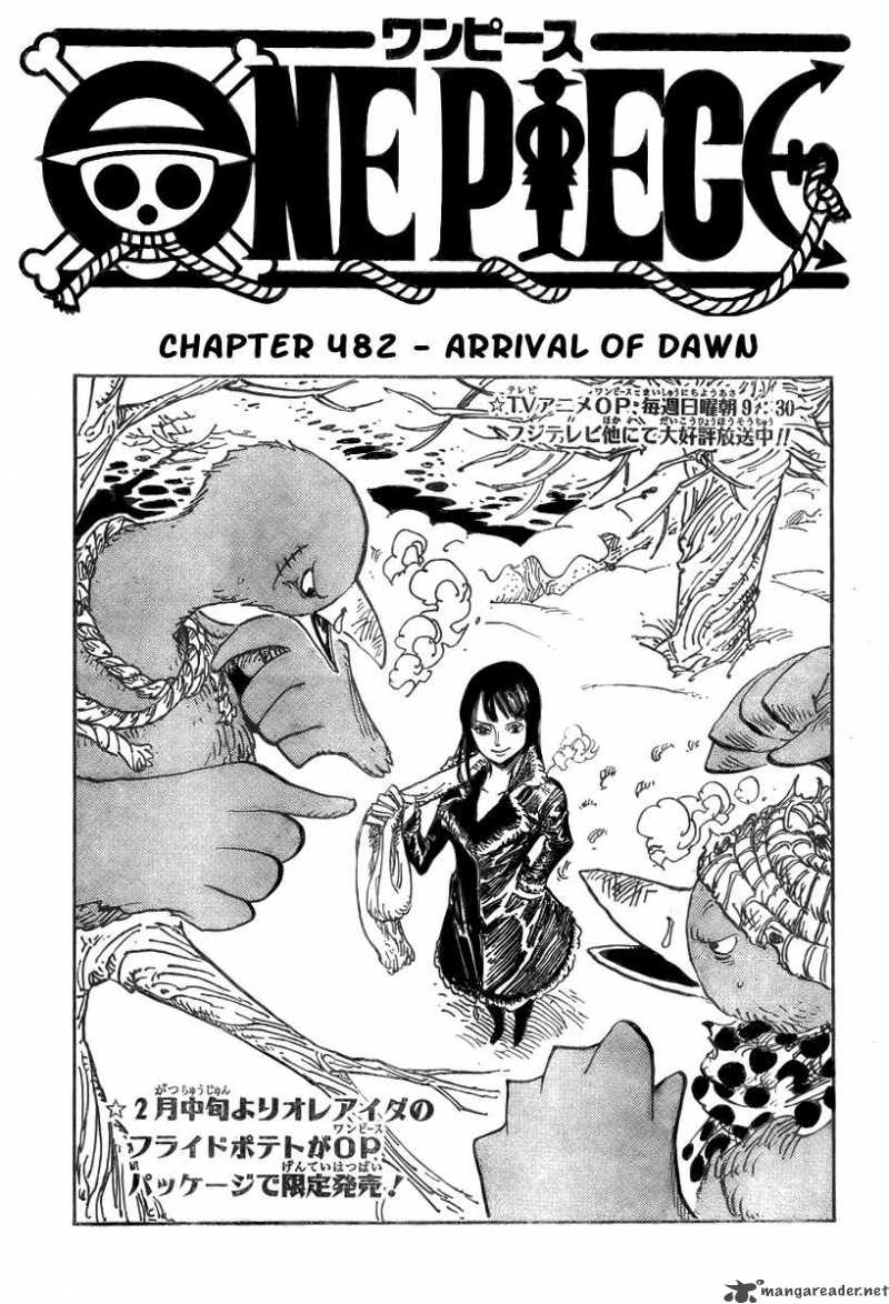 One Piece Chapter 482 page 1 - Chapter 482: Morning Is Coming