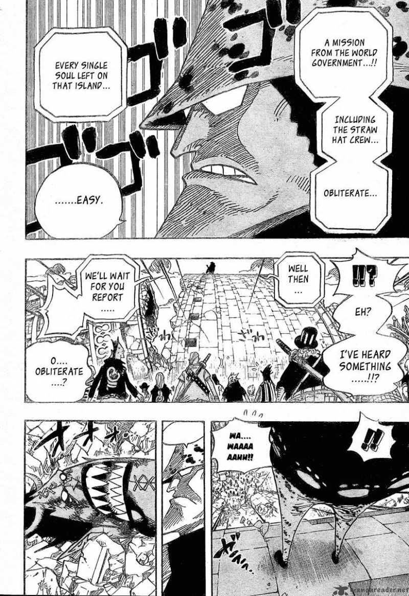 One Piece manga, chapter 483, page 16 of 22