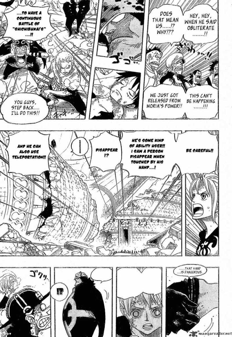 One Piece manga, chapter 483, page 17 of 22