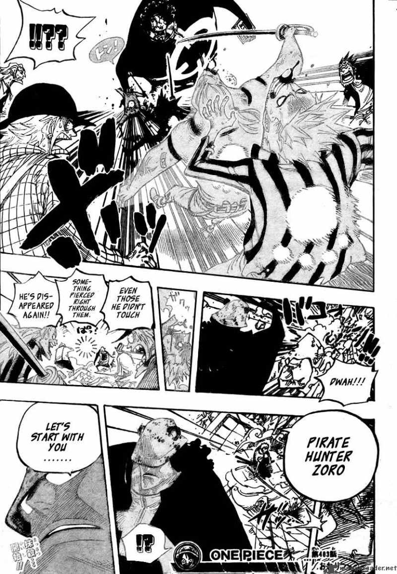 One Piece manga, chapter 483, page 19 of 22