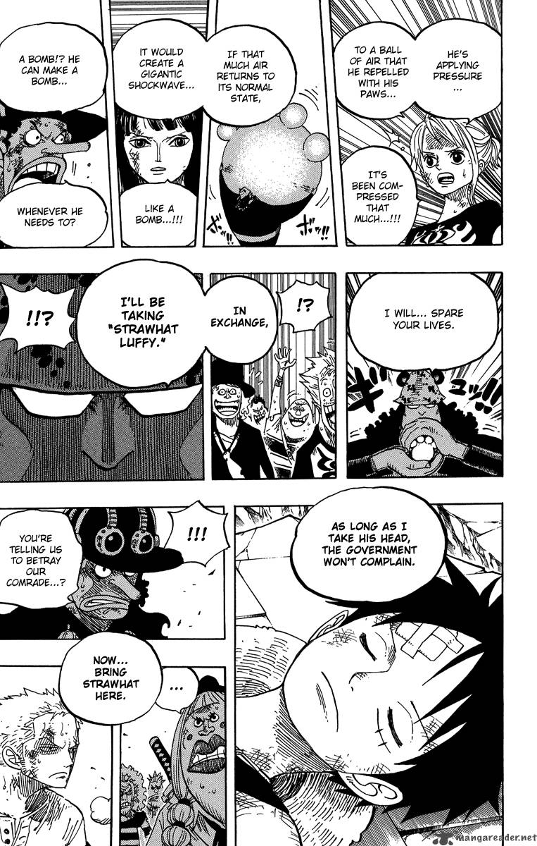 One Piece Chapter 484 page 17 - Chapter 484: Squish