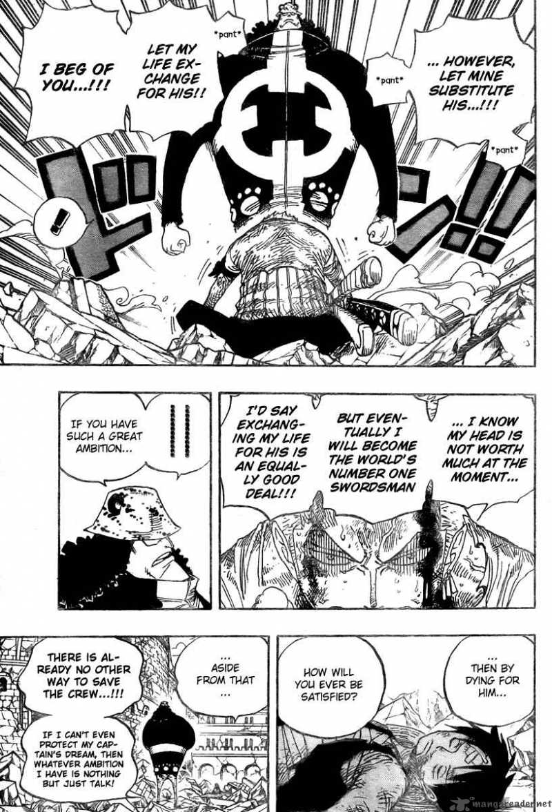 One Piece Chapter 485 page 11 - Chapter 485: Straw Hat Pirates - Pirate Hunter Zoro
