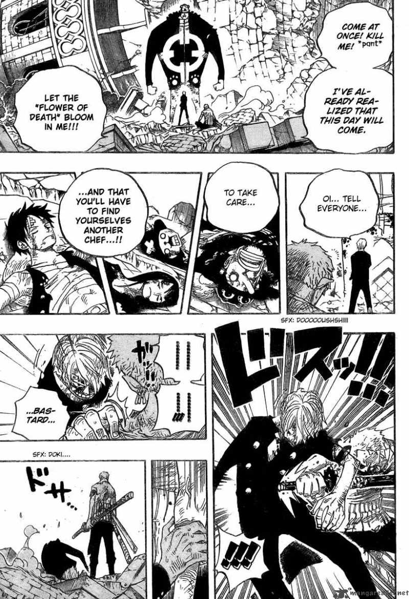 One Piece Chapter 485 page 13 - Chapter 485: Straw Hat Pirates - Pirate Hunter Zoro