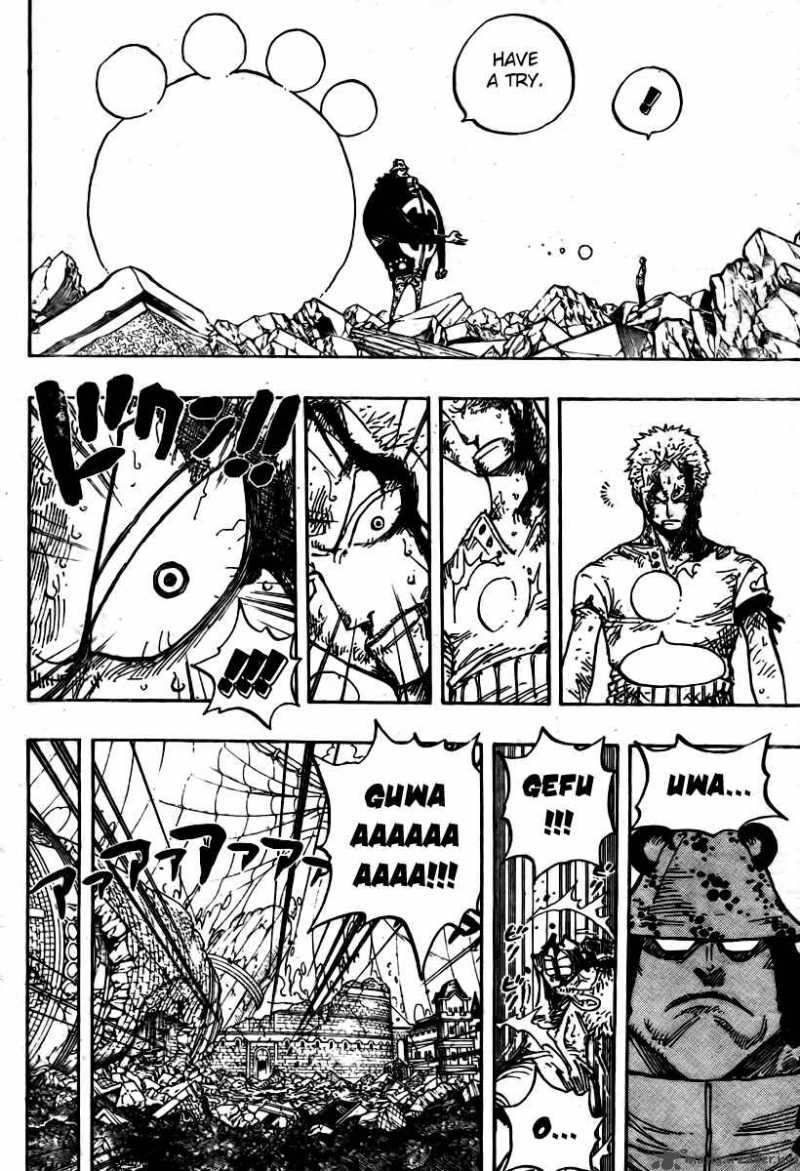 One Piece Chapter 485 page 16 - Chapter 485: Straw Hat Pirates - Pirate Hunter Zoro